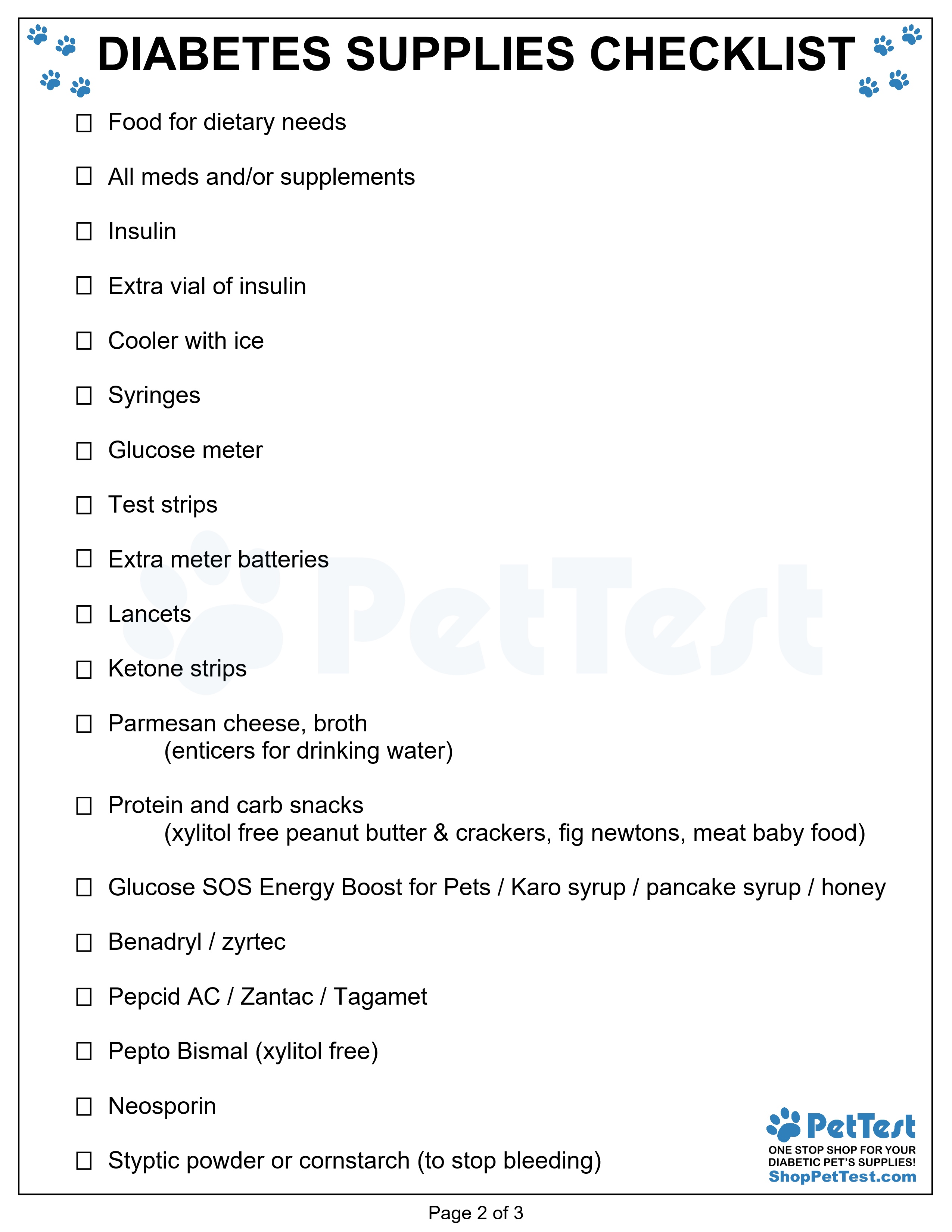 Page 2 Emergency Checklist of P&RTG Blog