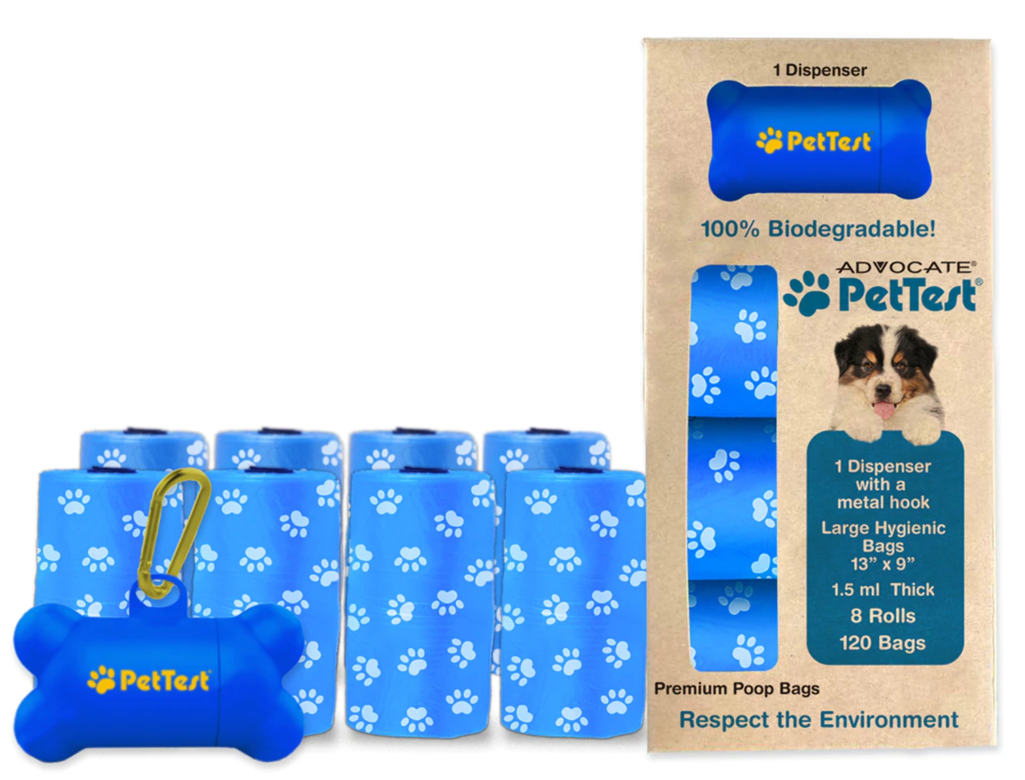 PEtTest Eco Friendly Poop Bags mtm