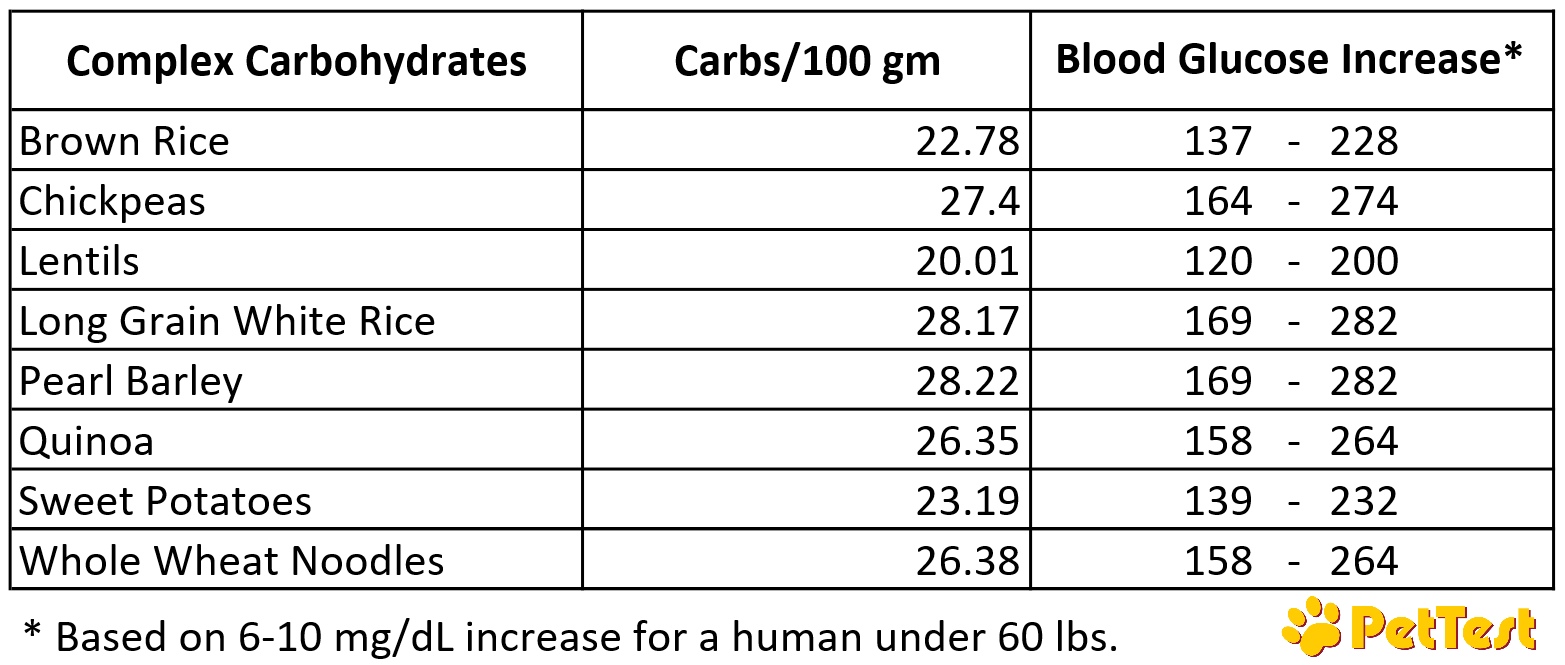 What Should You Not Feed a Diabetic Dog Complex Carbs Info mtm